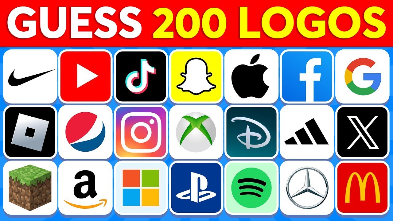 Guess the Logo in 2 Seconds | 200 Famous Logos 🍏🥇 Logo Quiz 2025