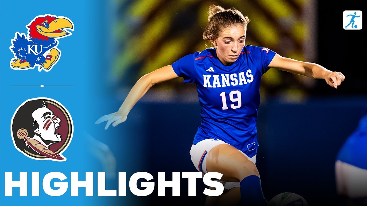 Kansas vs Florida State | NCAA College Women's Soccer | Highlights - August 28, 2025