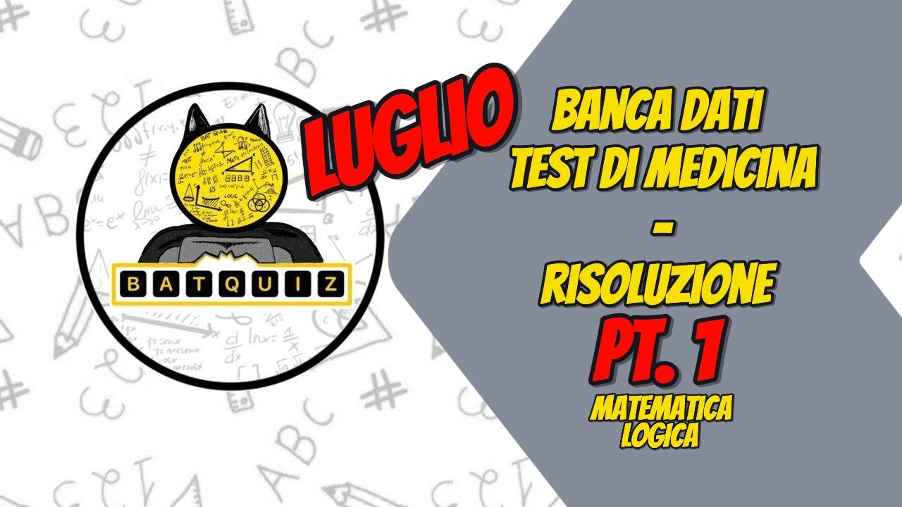 NUOVA BANCA DATI MEDICINA || LUGLIO 2024 || LIVE QUIZ SOLUZIONI || SECONDA SESSIONE ||  PARTE 1
