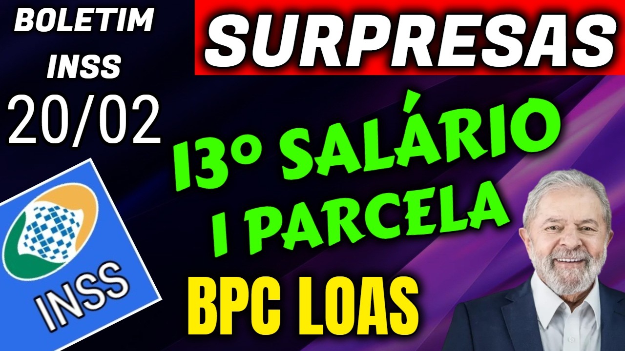 ✔️LULA APROVOU! 13° SALÁRIO BPC LOAS + PAGAMENTOS LIBERADOS DATA MARCADA
