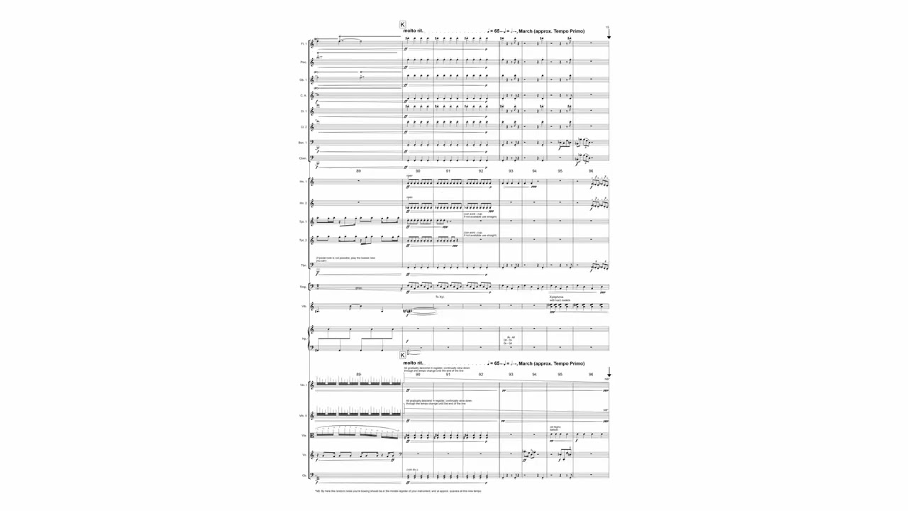 the deserter (for orchestra) - billy james (Score Follower)