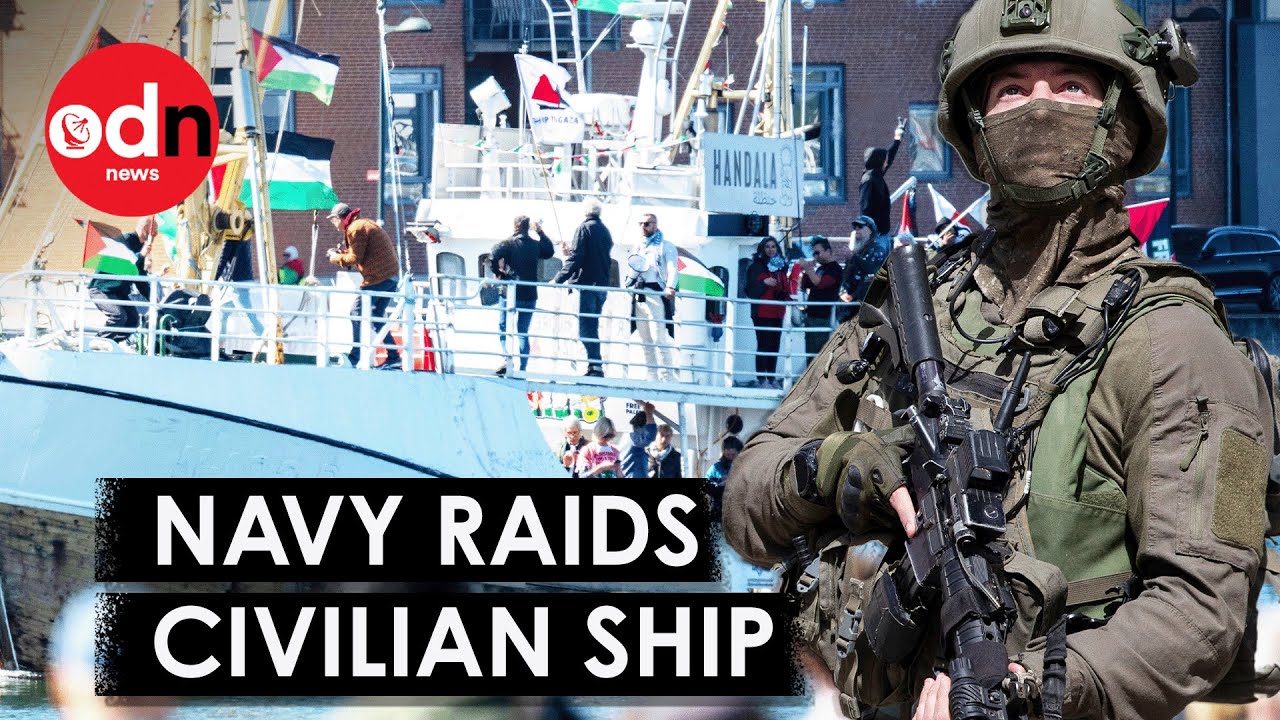 Footage Shows Moment Israeli Forces Raid Gaza-Bound Aid Ship