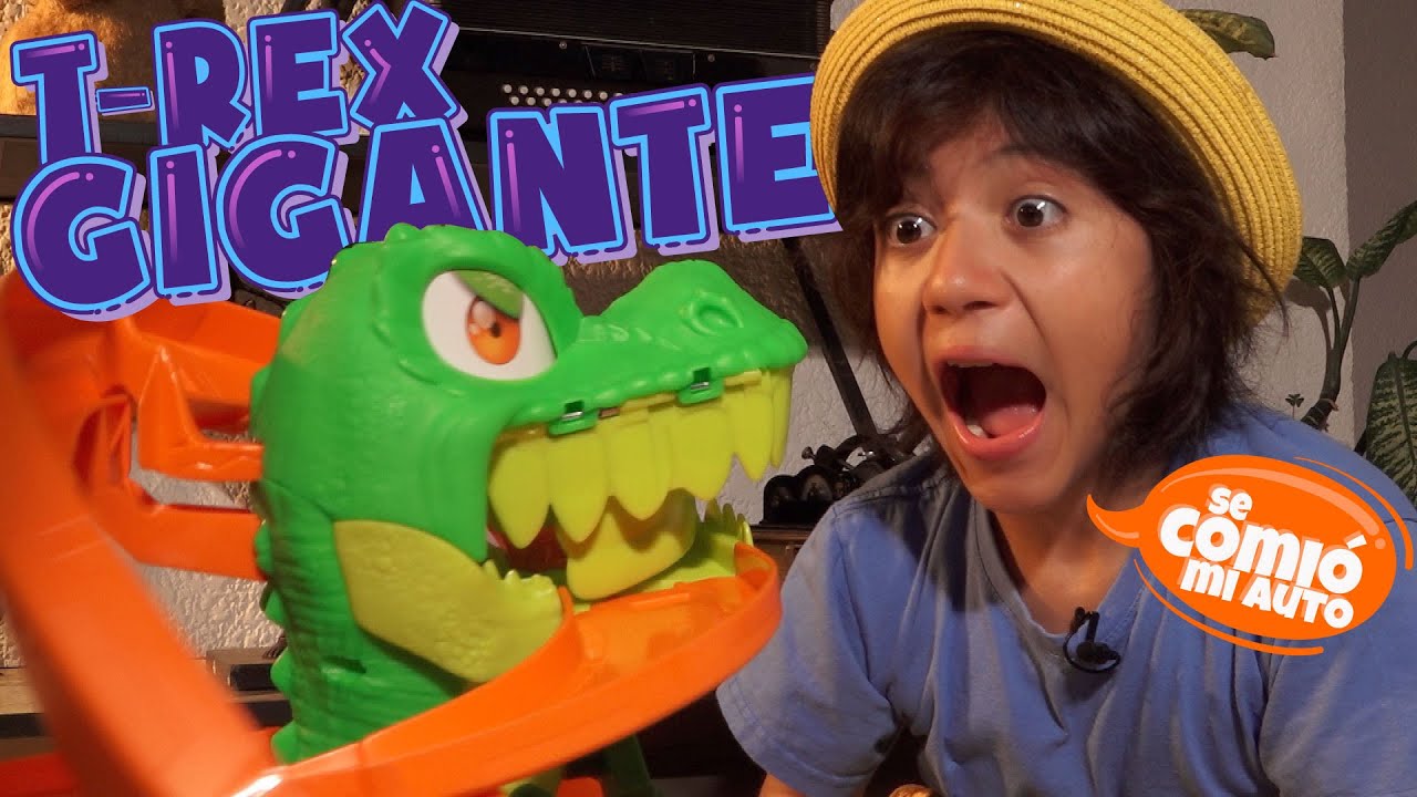 T REX GIGANTE se Come mis AUTOS en esta EPICA Ciudad