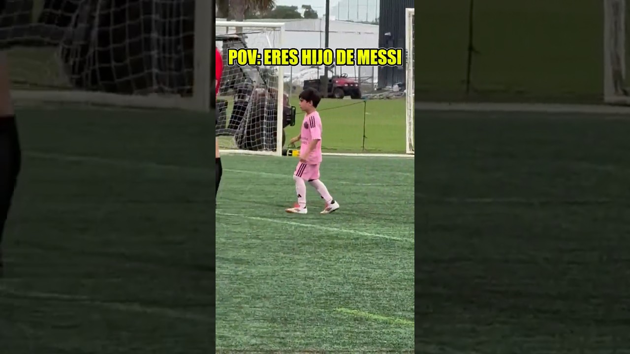 🤯 El hijo de seis a&ntilde;os de Messi marc&oacute; un gol INCRE&Iacute;BLE