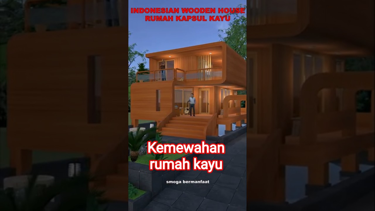 Rumah Kayu Minimalis Part 03 lebar 6 m #rumah #rumahminimalis #rumahidamanku  #arsitekturrumah