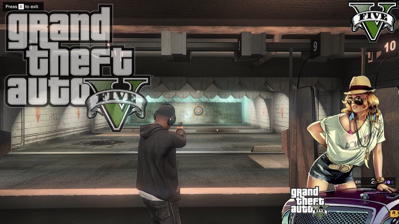 GTA5 - Ammunation gun shop | shooting range