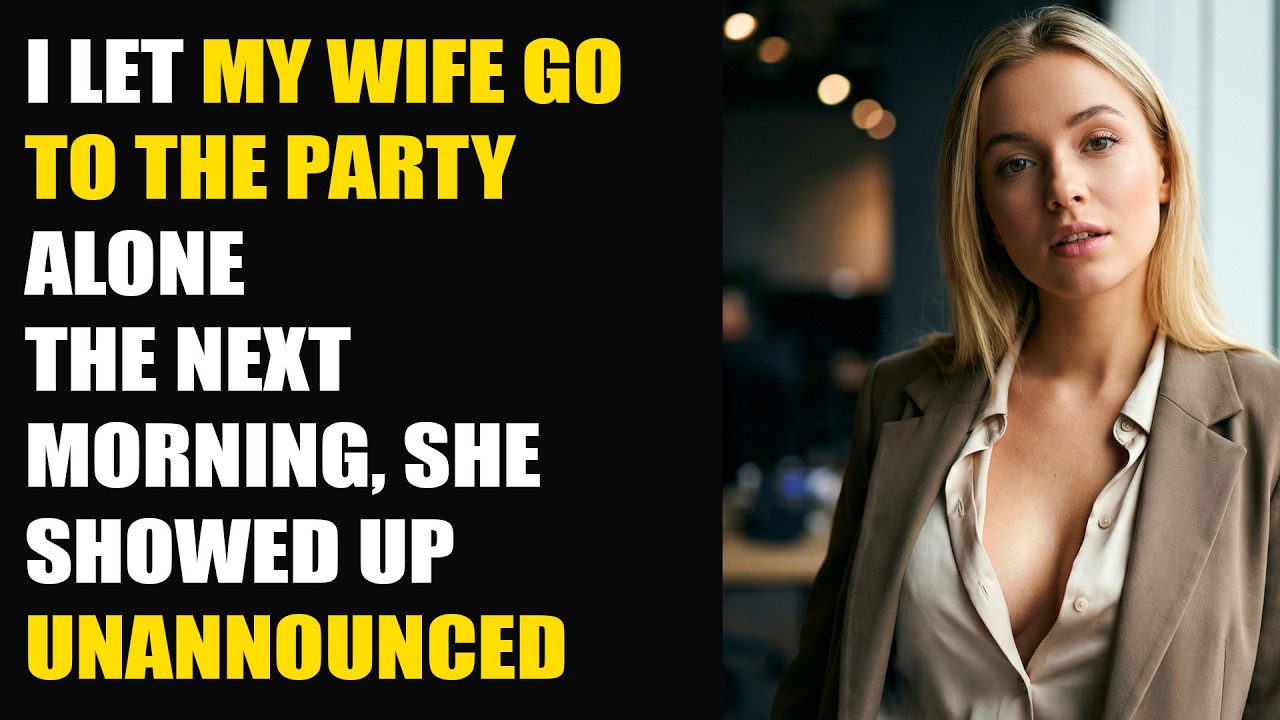 I Let My Wife Go to the Party Alone. The Next Morning, She Showed Up Unannounced / Real Story