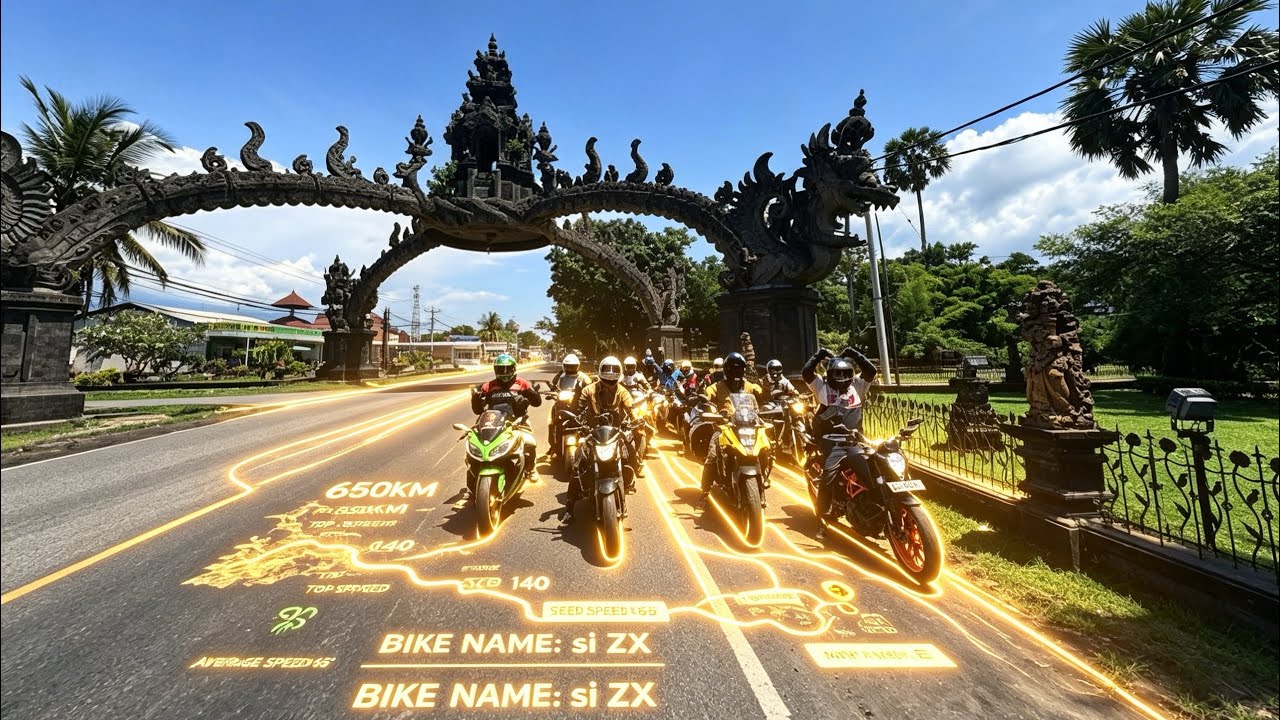 Perjalanan dari kintamani melewati ubud tol bali mandara ke melasti beach