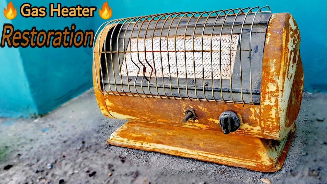 Restoration Old and Rusty Gas Heater | Ancient Heater | Heating Stove |