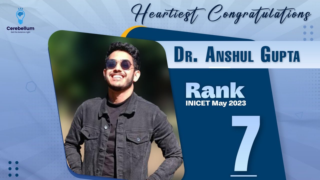 100% Honest Interview | Rank 7 Dr. Anshul May INICET 2023 | Cerebellum Academy | BTR Online