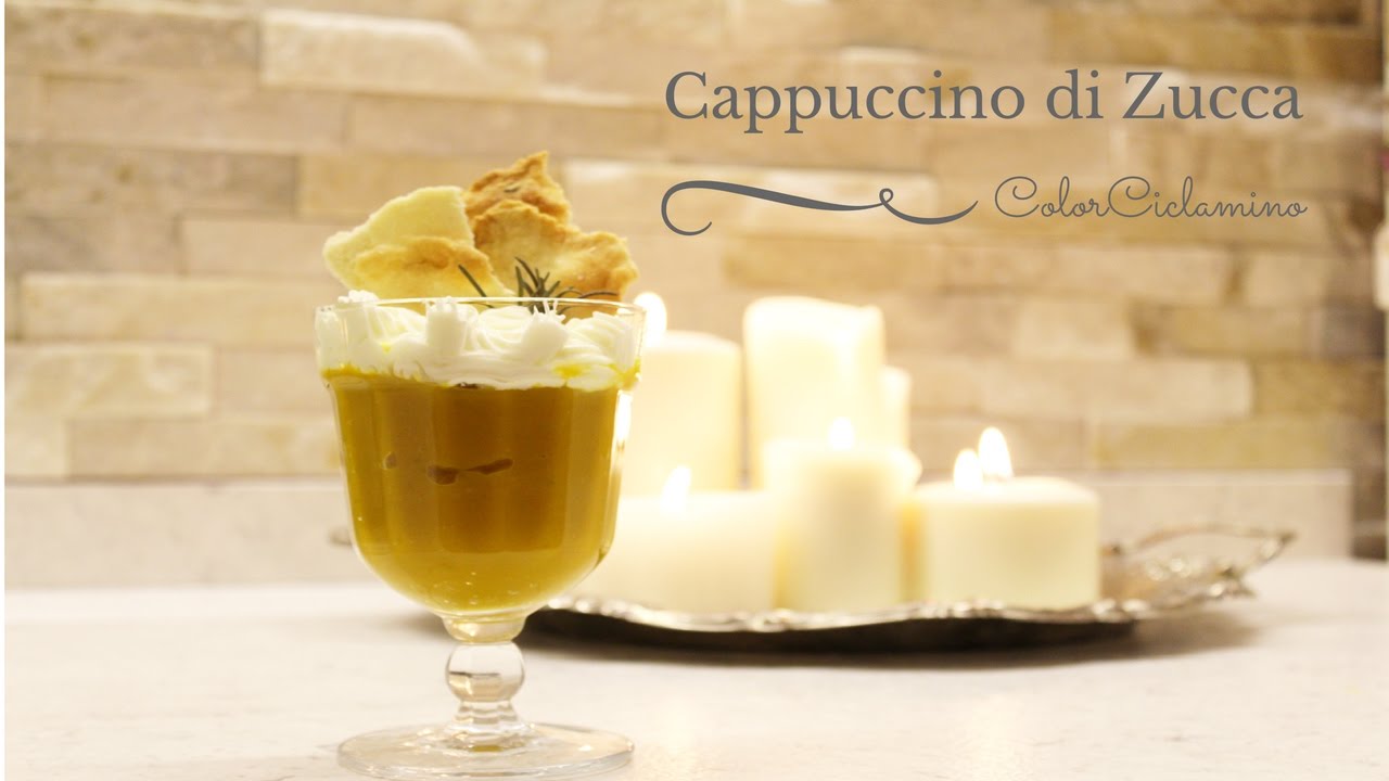 VIDEORICETTA: CAPPUCCINO DI ZUCCA CON SFOGLIATINE AL ROSMARINO