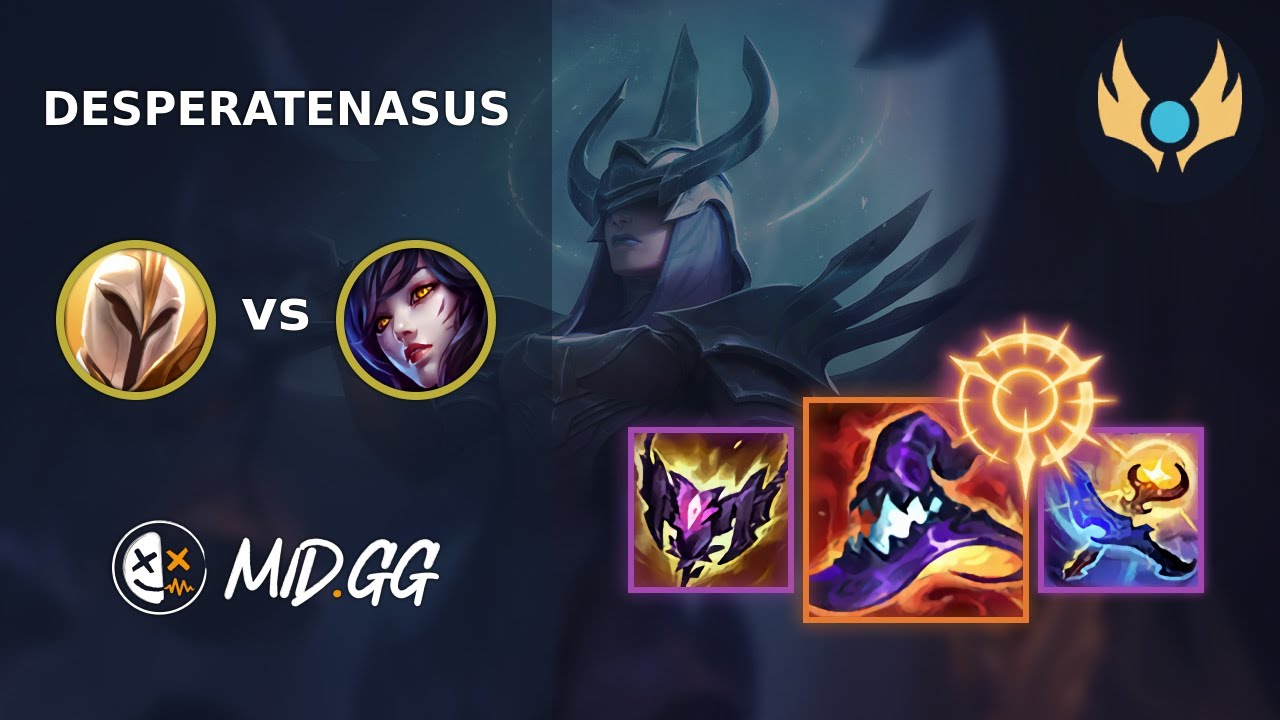MID.GG: [ DesperateNasus ] Kayle MID vs Ahri | EUW CHALLENGER | LOL Season 2025
