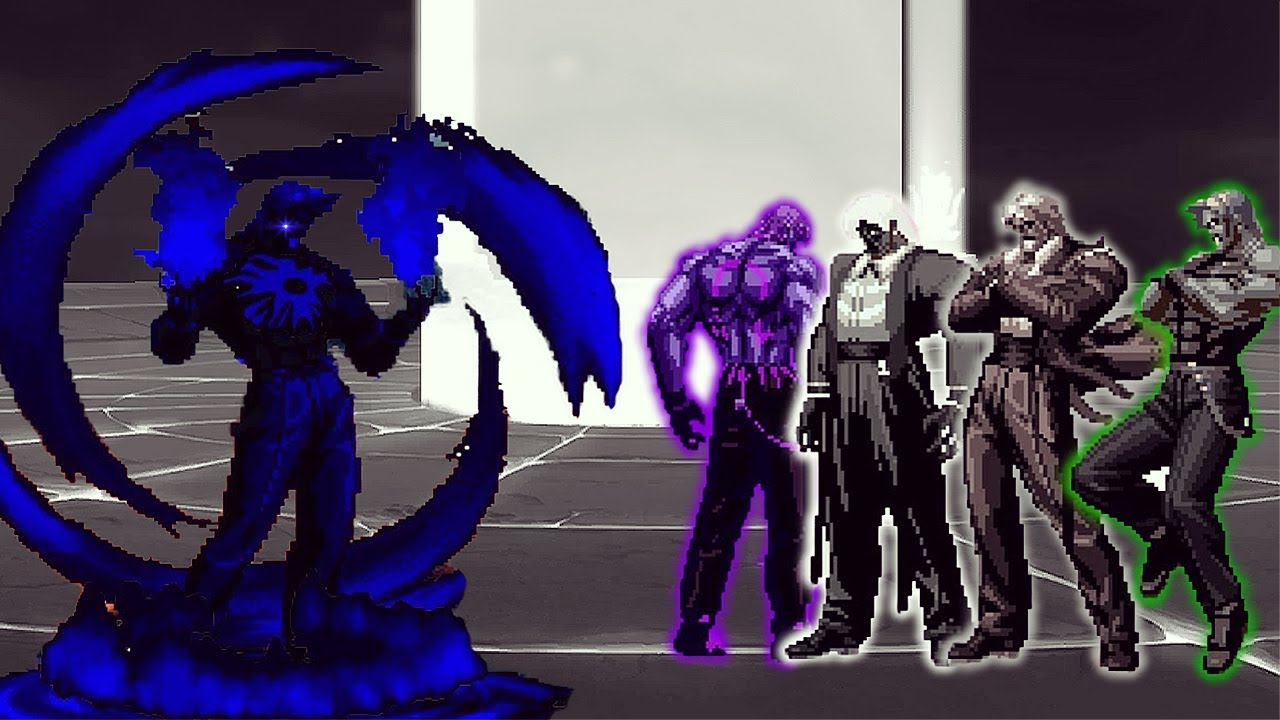 [KOF Mugen] Blue Valmar Rugal LV 5 Vs Dark Bosses Rugal Team