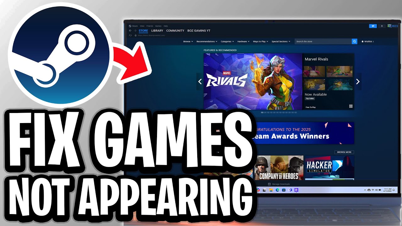 How To Fix Games Not Appearing In Steam Store - Step By Step