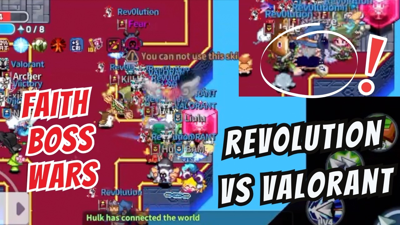 IMO TWOM - Faith Boss Wars - Rev0lution vs Valorant - Wadangka Server World of Magic