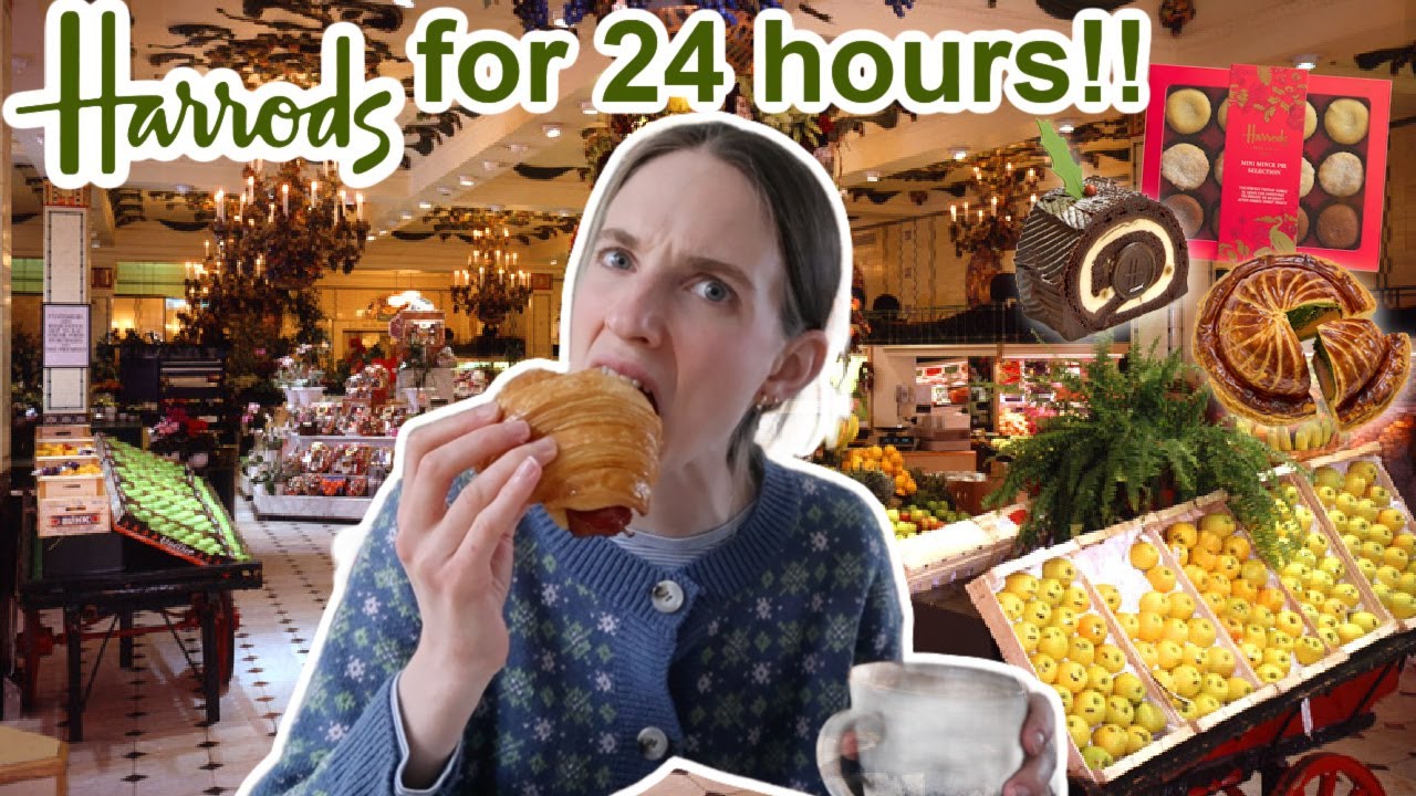 24 часа ем только рождественскую еду из Harrods 👀