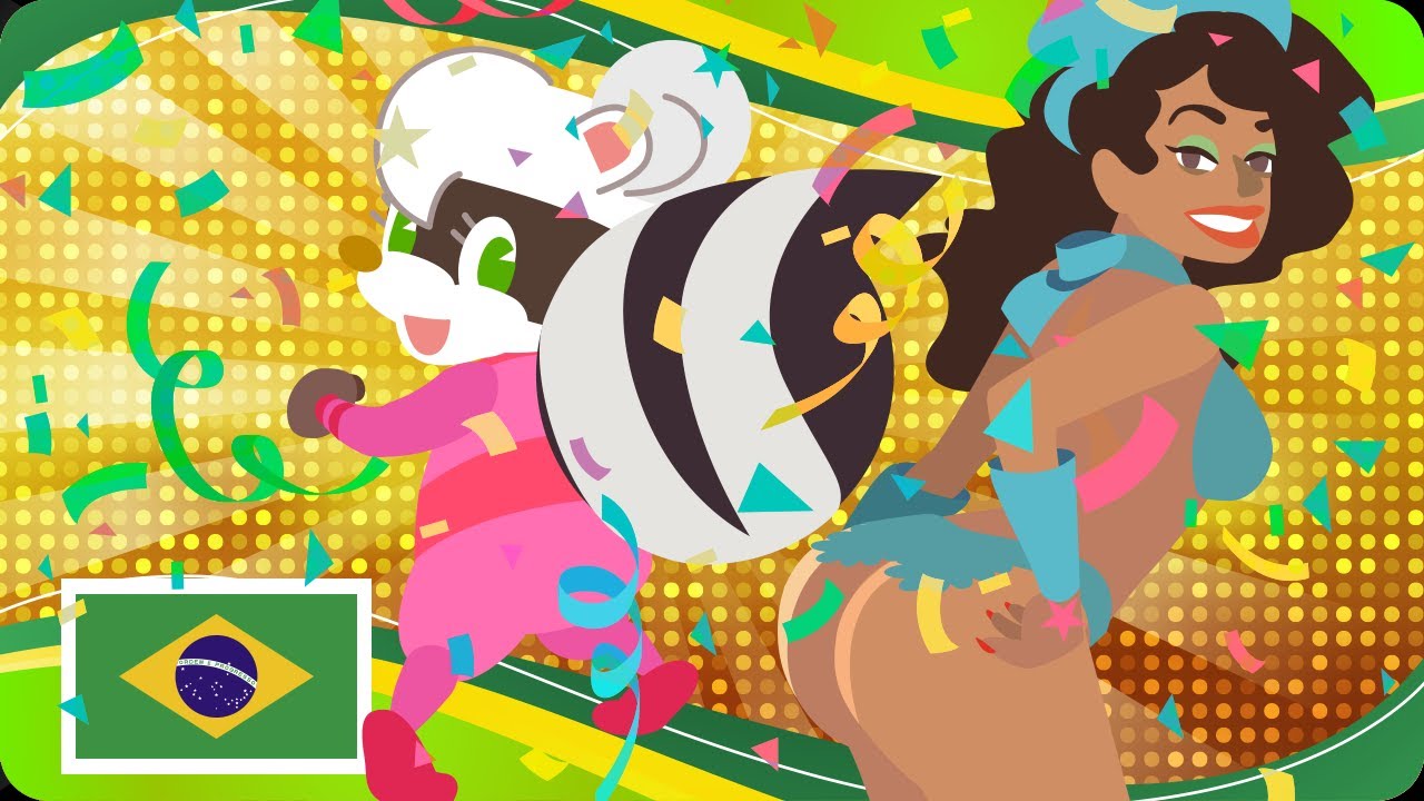 Bum Bum Brazil┃#ninnin┃#babyninnin┃Ninja Skunks┃Ninja Song ┃Animation┃Bum Bum┃cartoon