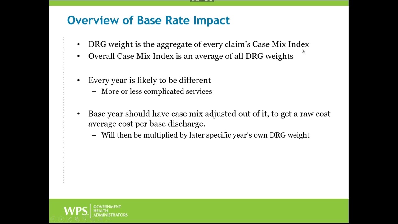 SCH MDH Base Year Rates
