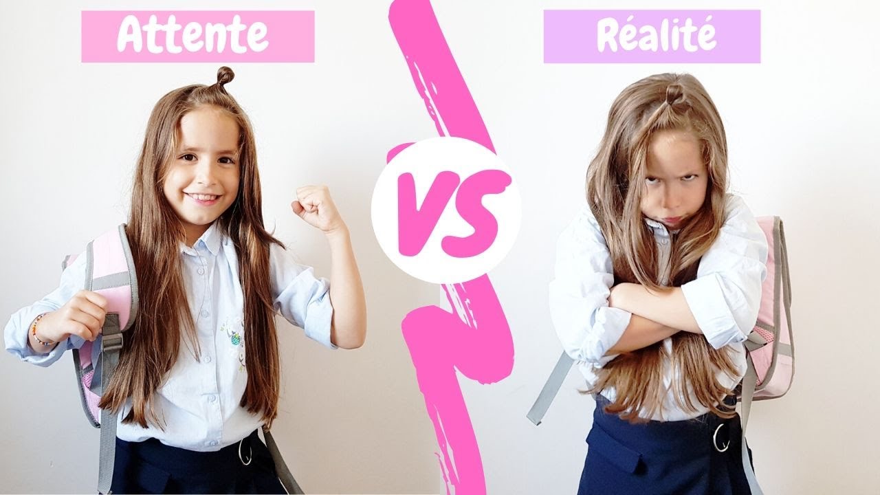 Attente VS R&eacute;alit&eacute; la rentr&eacute;e EXPECTATION VS  REALITY  SKETCH BACK TO SCHOOL// KIARA'S TOYS 💼🌷