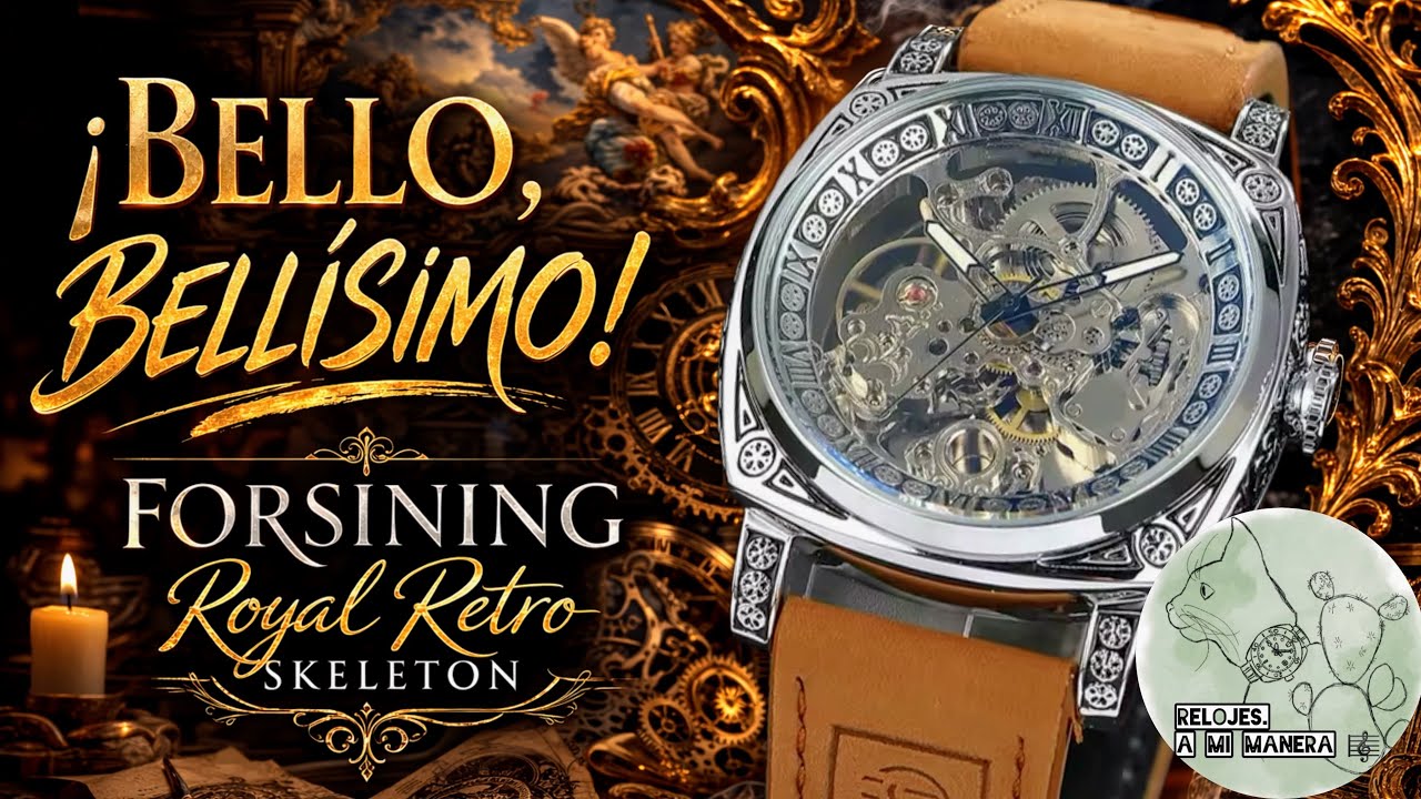 Bello, Bellísimo!! Forsining Royal Retro Eskeleton | Análisis Reloj Completo en Español.