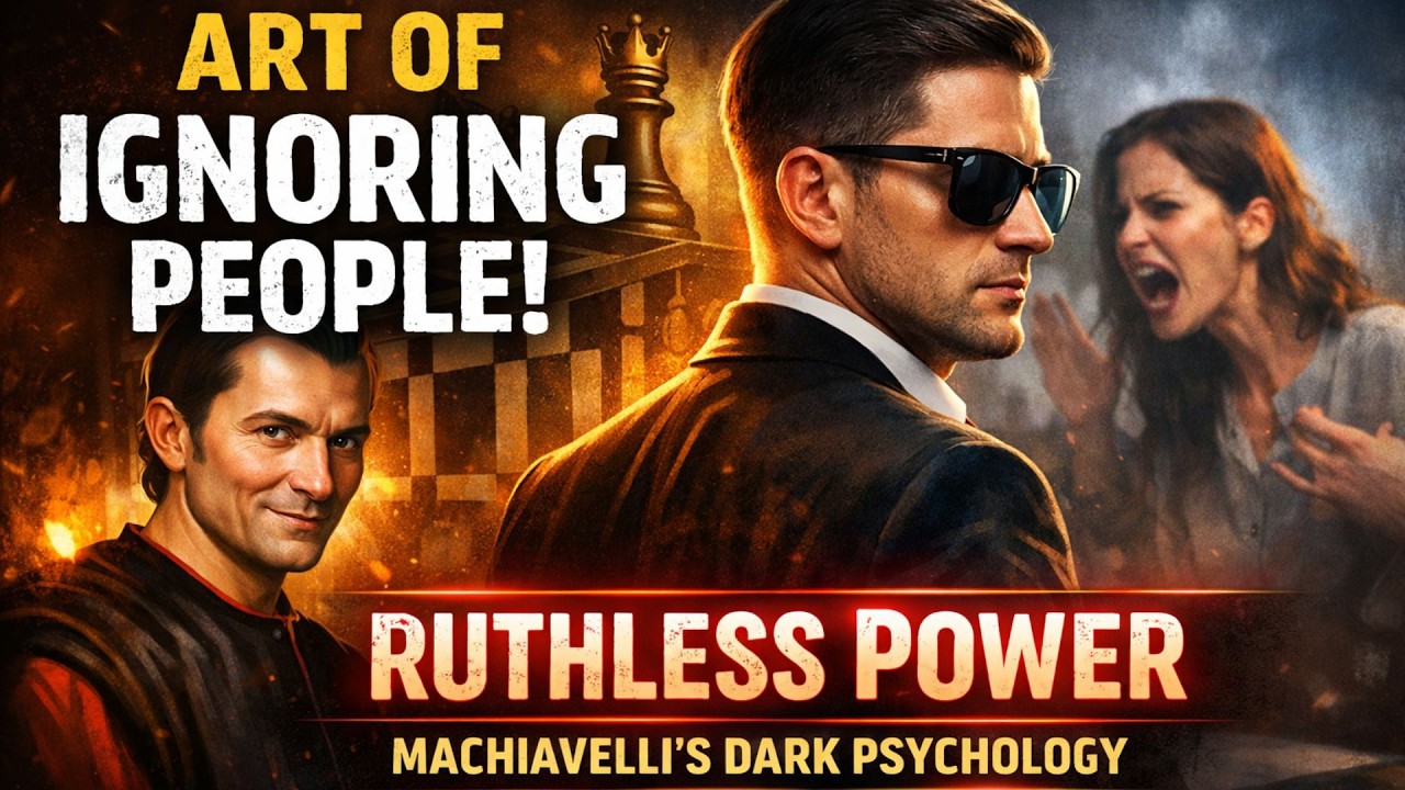 Art Of Ignoring People! Most Ruthless Power | Machiavelli's Dark Psychology Tricks