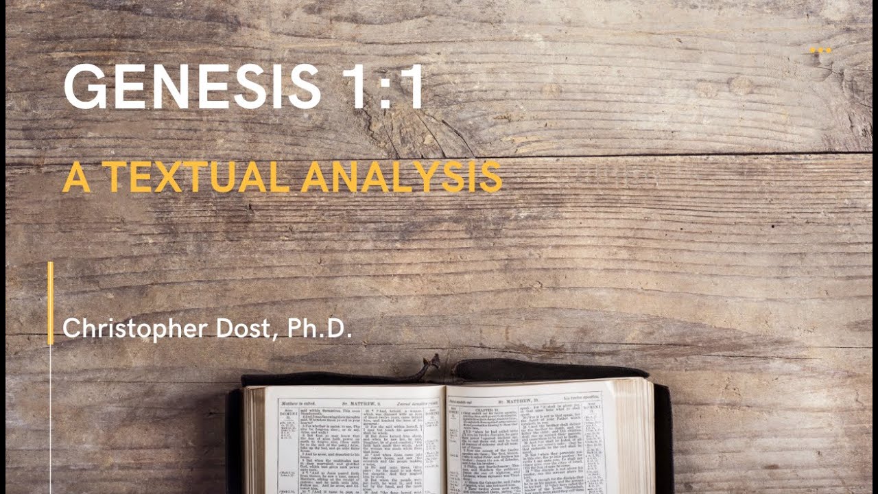 Genesis 1:1: A Textual Analysis