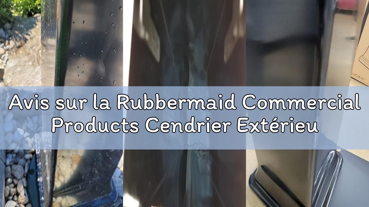 Avis sur la Rubbermaid Commercial Products Cendrier Extérieur GroundsKeeper Tuscan, Métal Noir – Rés