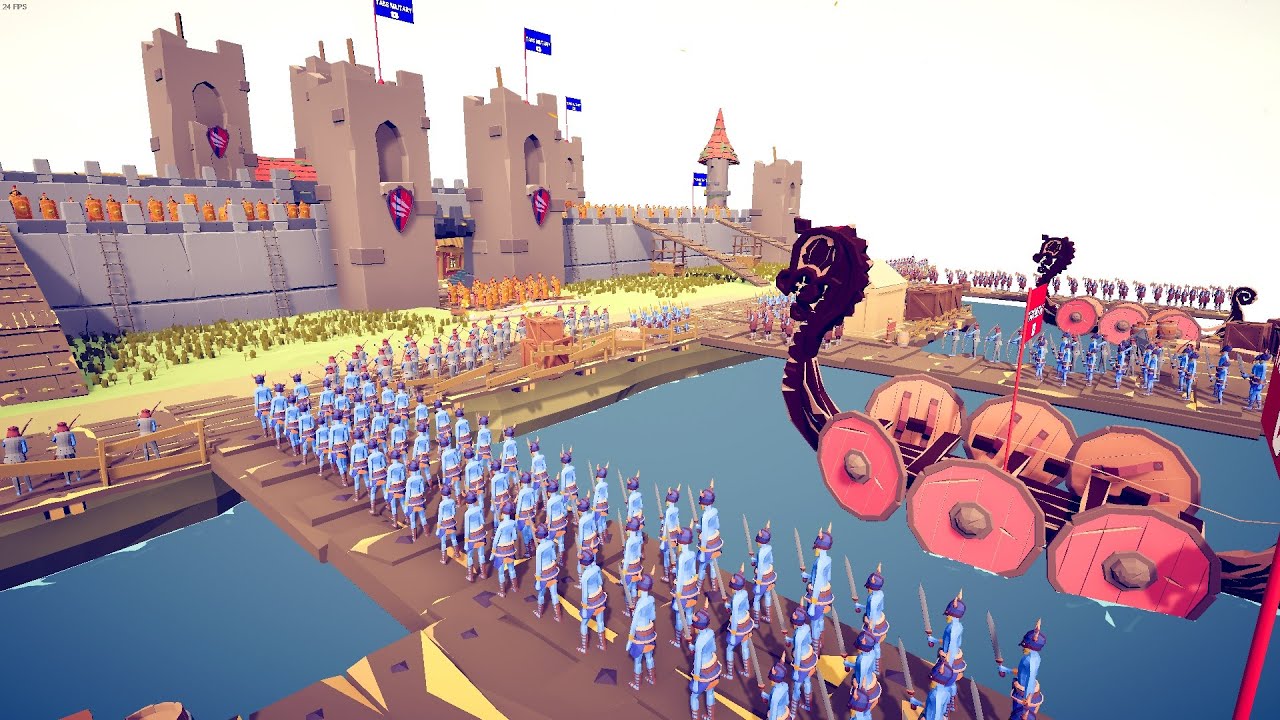 Can 100x Roman army protect king? - Totally Accurate Battle Simulator TABS