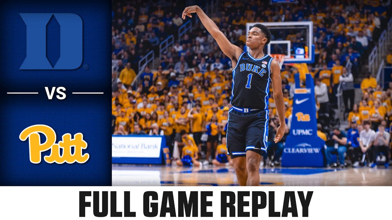 Duke vs. Pitt Full Game Replay | 2023-24 ACC Men’s Basketball