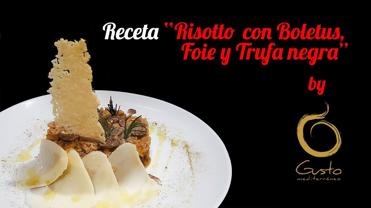 Risotto con boletus, foie y trufa negra