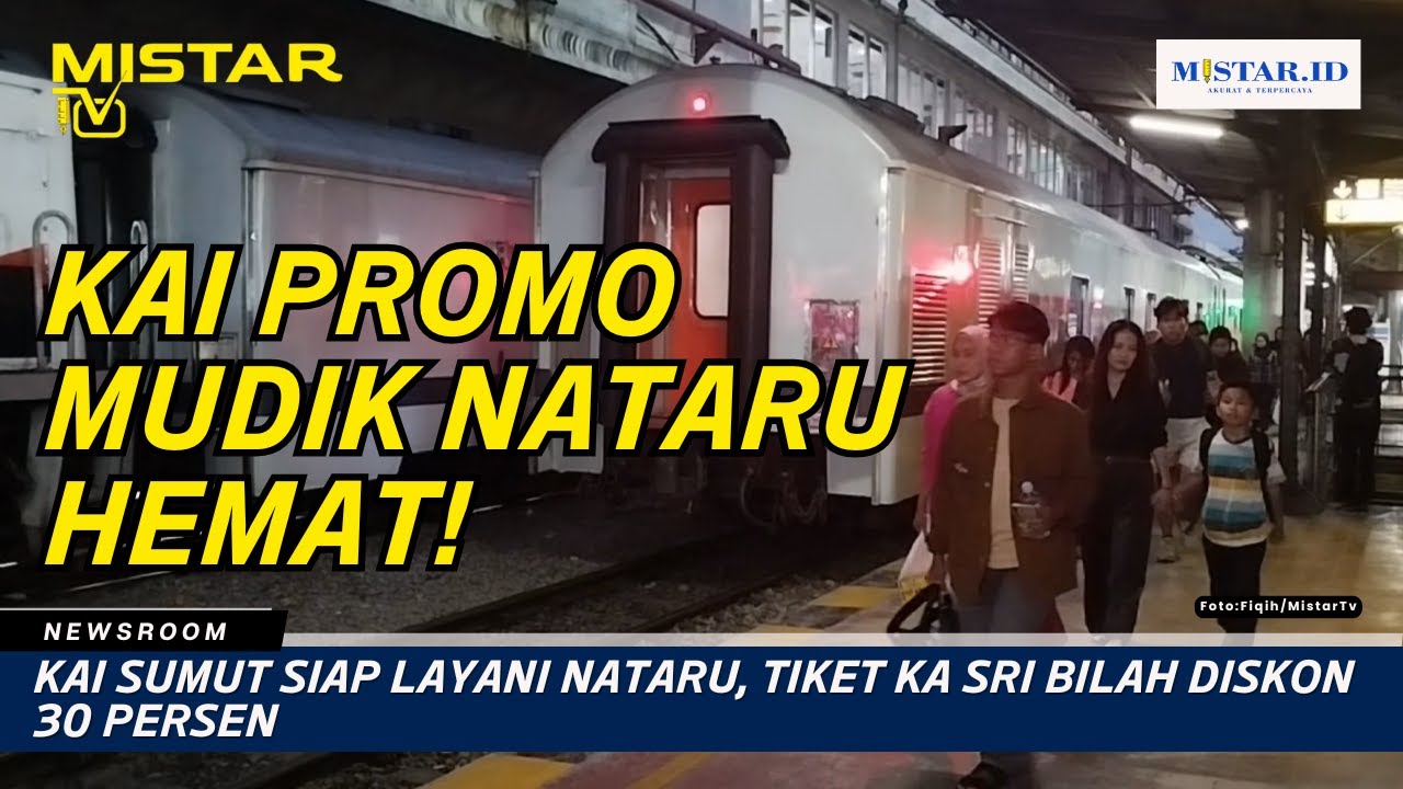 KAI Sumut Siap Layani Nataru, Tiket KA Sri Bilah Diskon 30 Persen