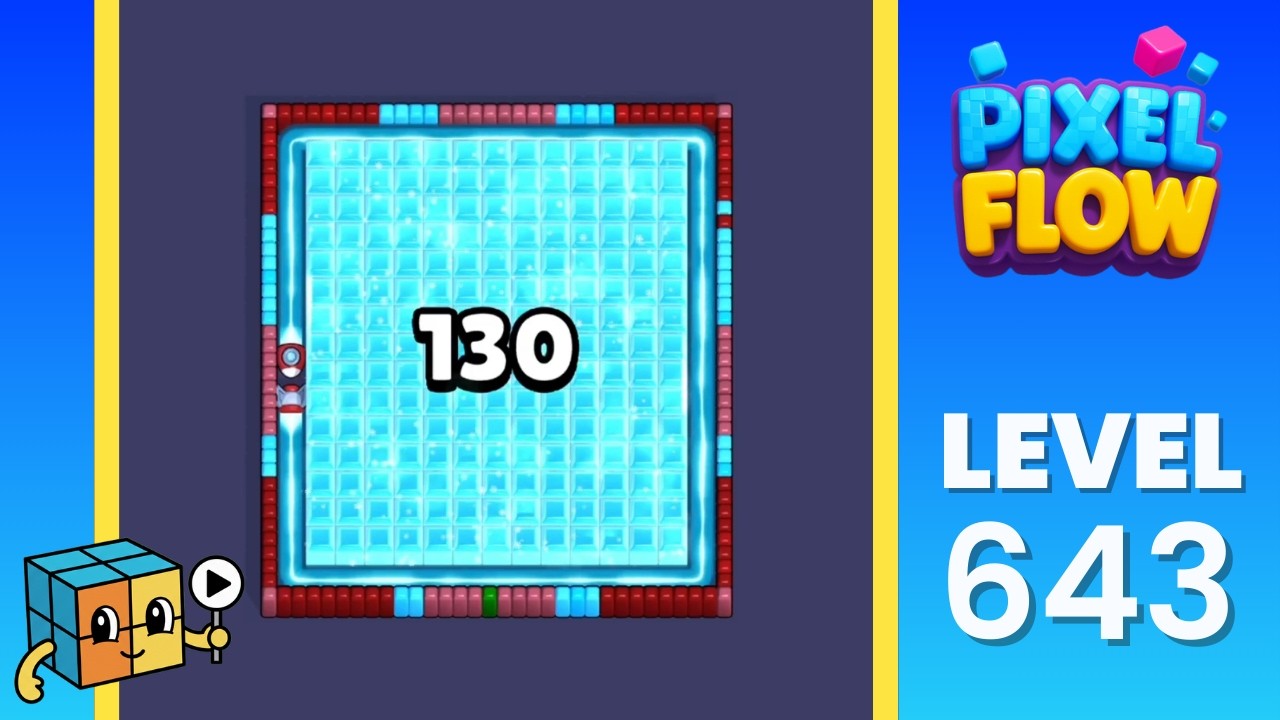 Pixel Flow Level 643 (Very Hard) Solution Walkthrough