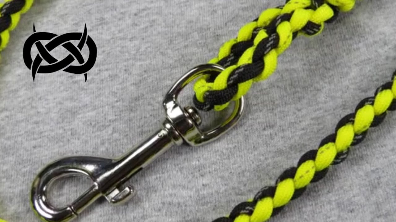 How to make a Reflective Paracord Dog Leash Tutorial (Paracord 101)