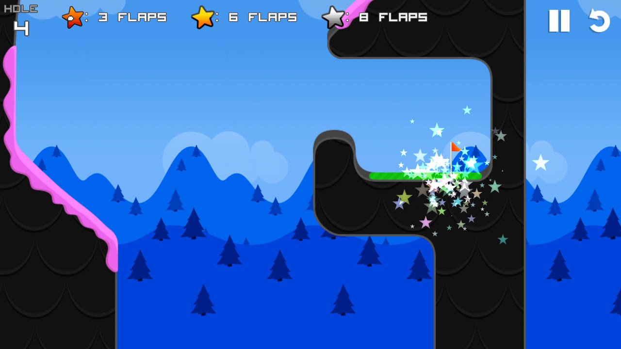 Flappy Golf – Sticky Land – Hole 4 in 3 Flaps