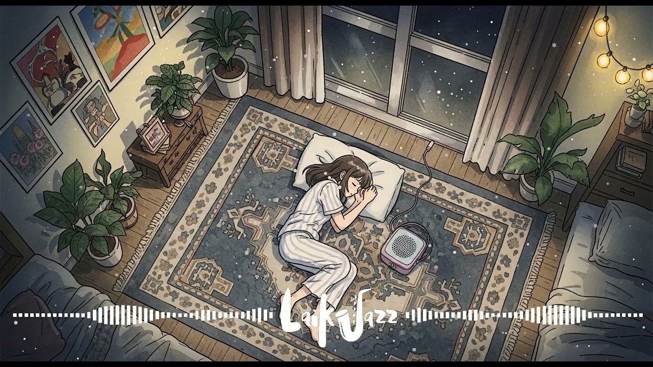 Sleep Tight 🌙 Deep Sleep Lofi Jazz & Soft Rain
