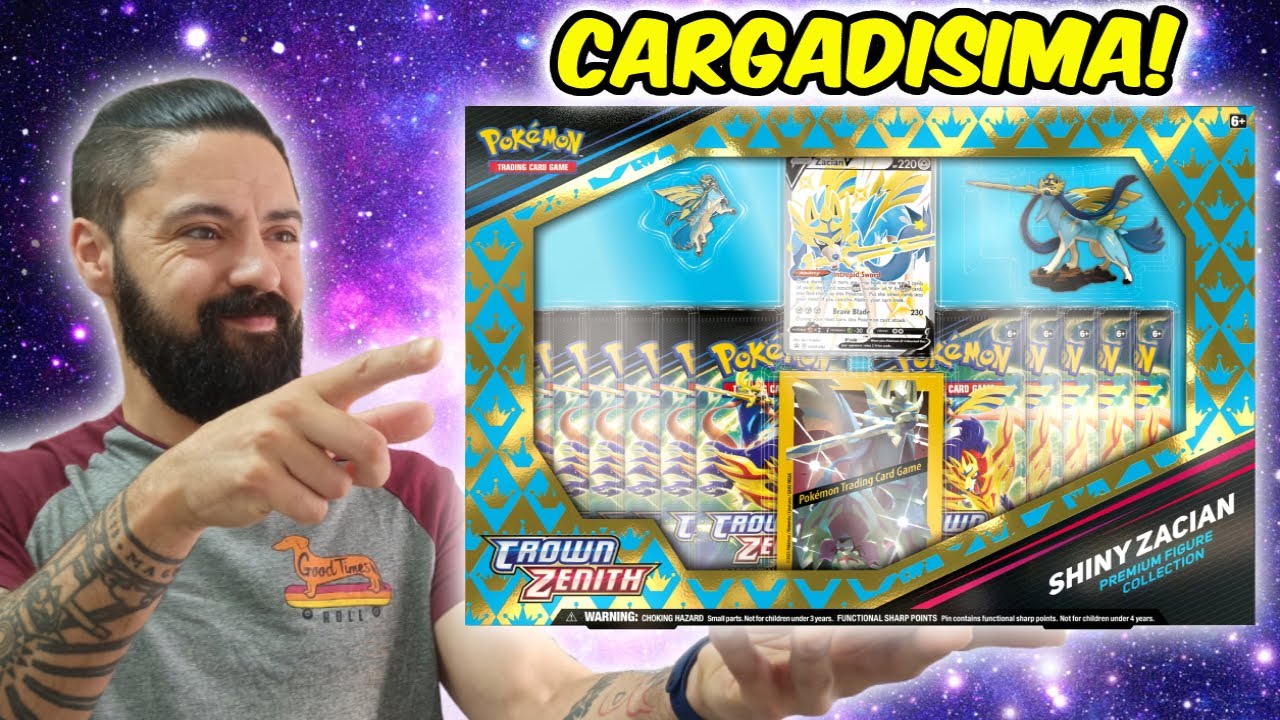 ABRO LA CAJA DE ZACIAN SHINY PREMIUM FIGURE COLLECTION DE CROWN ZENITH Y VIENE CARGADISMIA