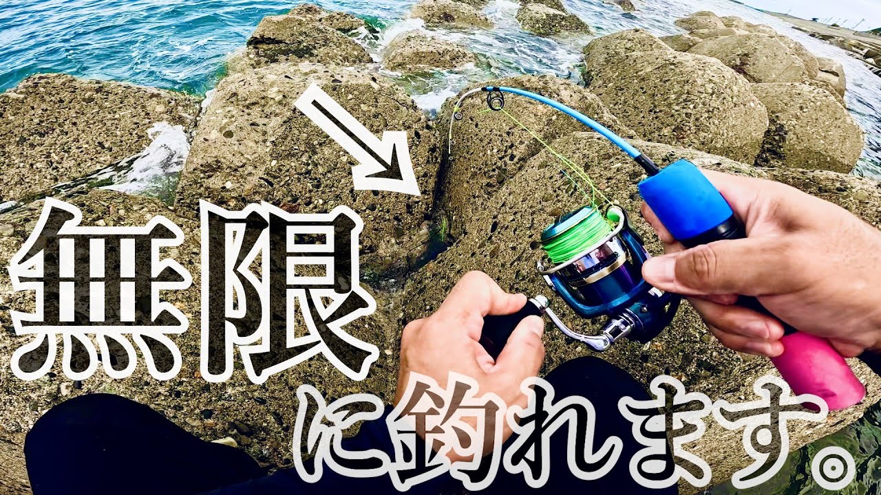 【穴釣り】超初心者向け。Daisoタックル穴釣り入門。/Traditional Japanese Rock Fishing with Budget Daiso Gear