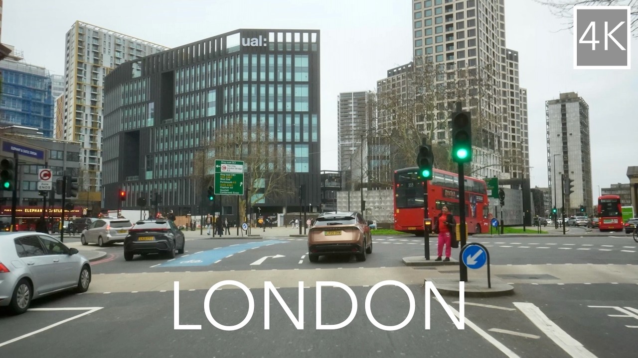 London 4K Driving Tour - The Big Smoke Real-Time City Drive