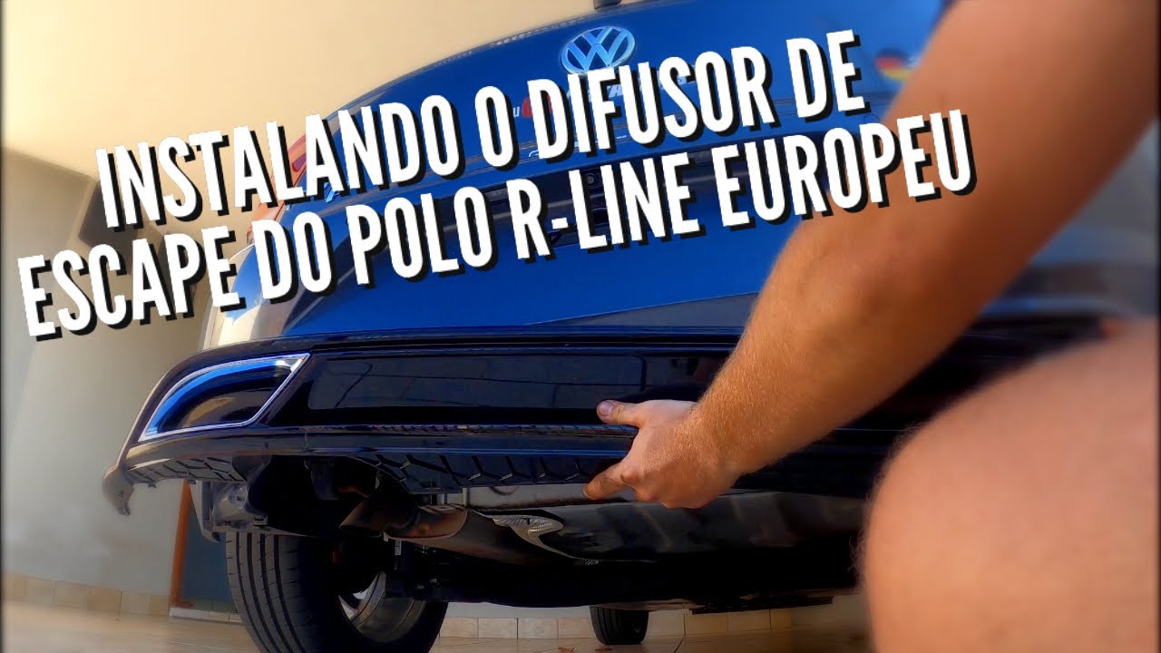 INSTALANDO A SAÍDA DE ESCAPE TRASEIRA DO POLO R-LINE EUROPEU