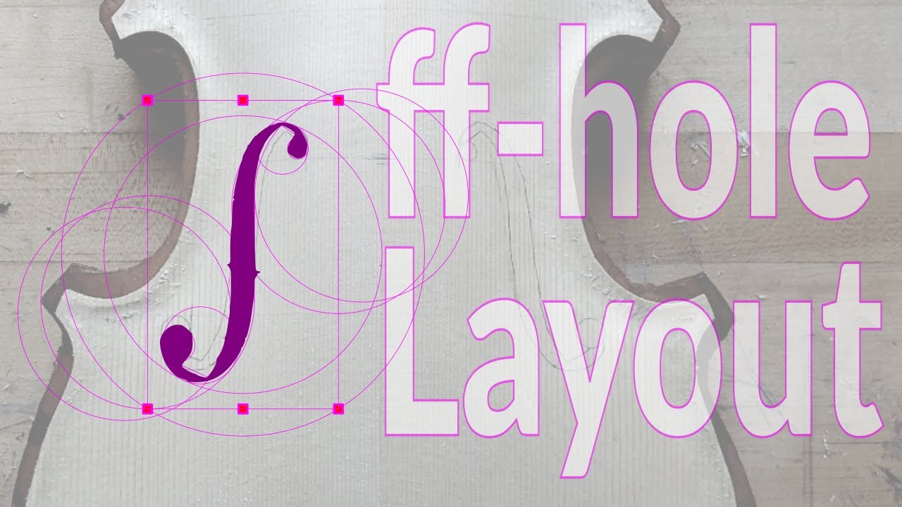 Violin ff-holes laid out geometrically