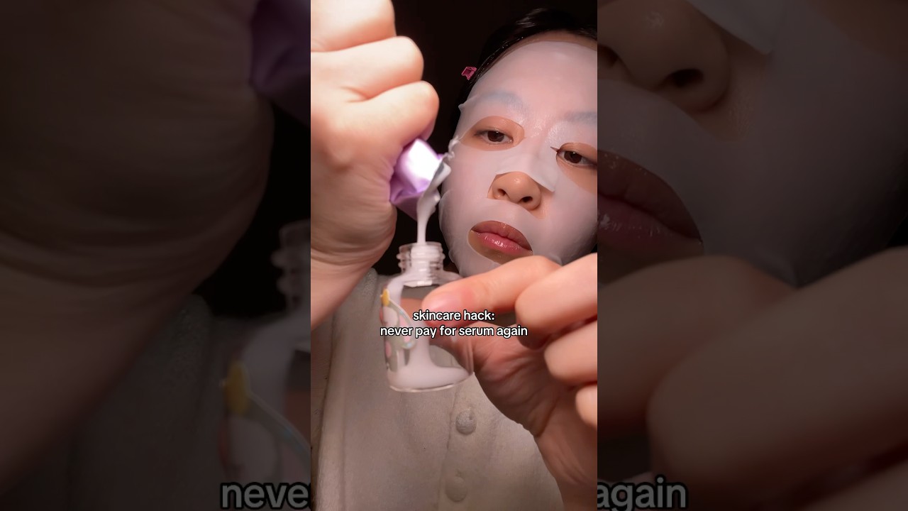 Skincare hack for when using sheet masks🤭💗🎀