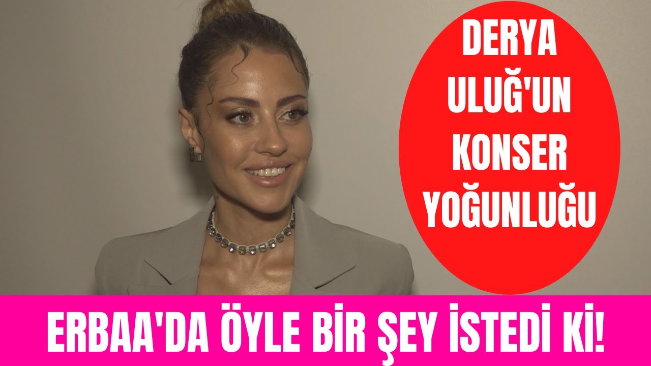 Derya Uluğ'dan Tokat Erbaa konserinde herkesi şoke eden istek