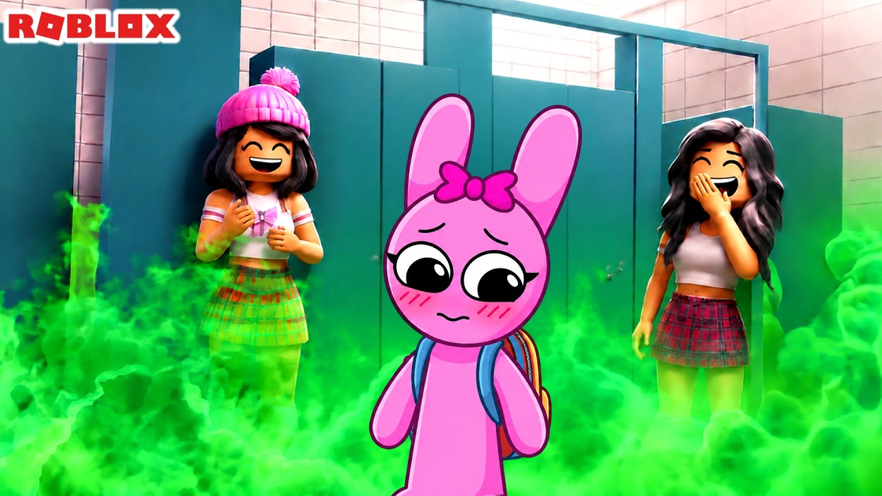 Sprunki Pinki Plays: Не обделайся в школе! ROBLOX (Обби)