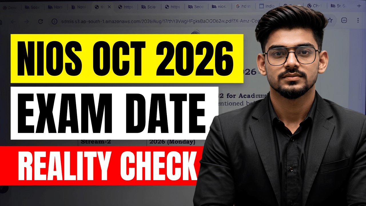 NIOS October 2026 Exam Date Update! 🔥 Reality Check ✅