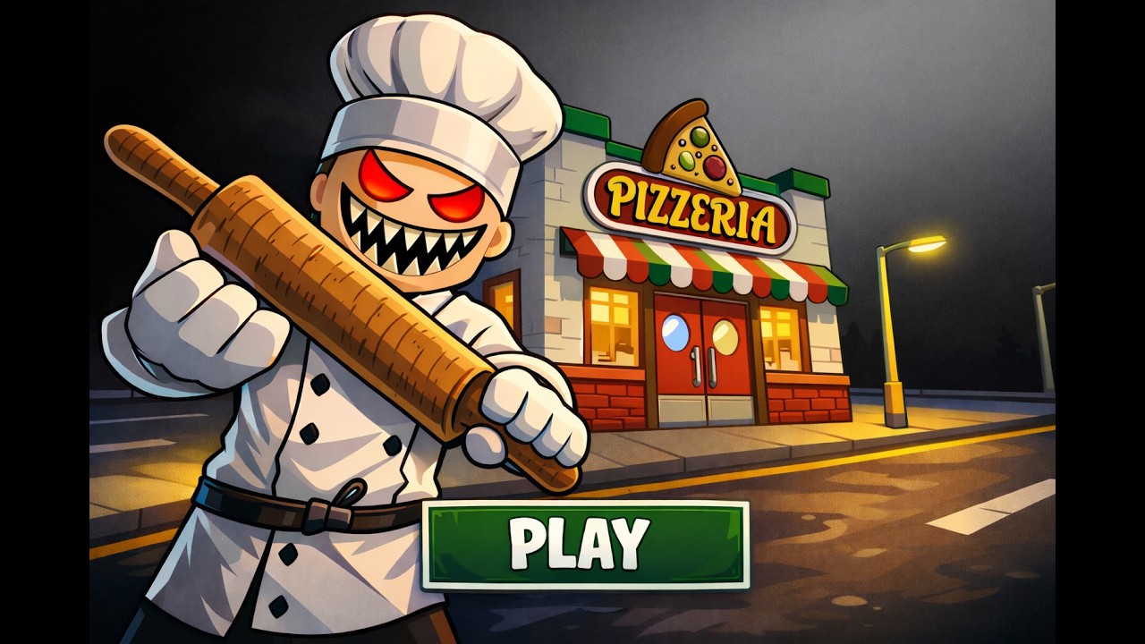 Escape Papa Pizza's Pizzeria! SCARY OBBY! Roblox Gameplay! 4k