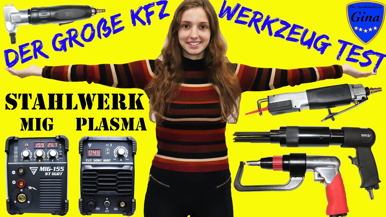 DER GROßE KFZ WERKZEUG TEST FÜR KAROSSERIE INSTANDSETZUNG 🔹 STAHLWERK MIG MAG + PLASMA 🔹 VERLOSUNG