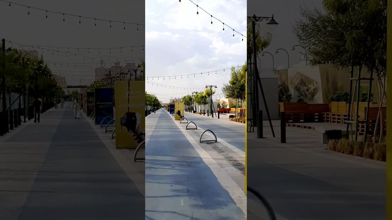 ممشى جادة قباء فى المدينه المنوره