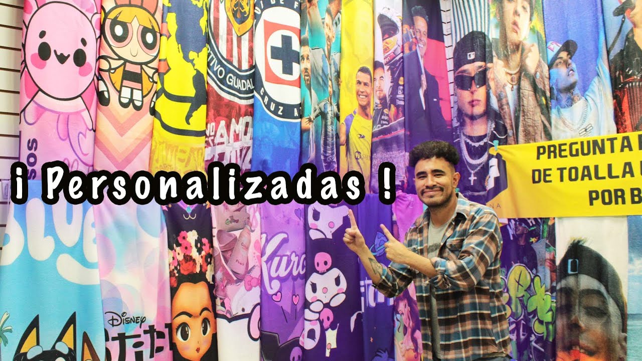 TOALLAS Y COBIJAS PERSONALIZADAS 🤩 en Plaza Izazaga 38 | Infantiles | Futbol | Anime