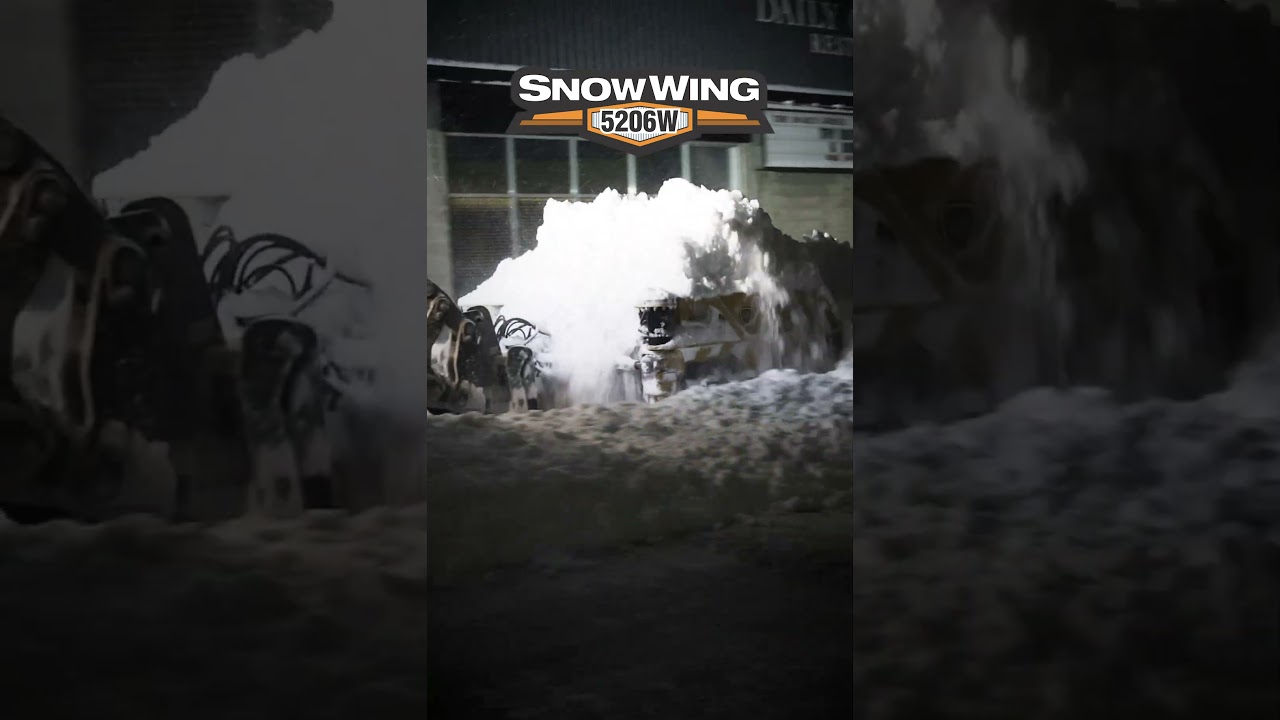 HLA Snow - 5206W SnowWing - 9 #snow #plowing #landscape #winter  #agriculture #construction #jcb