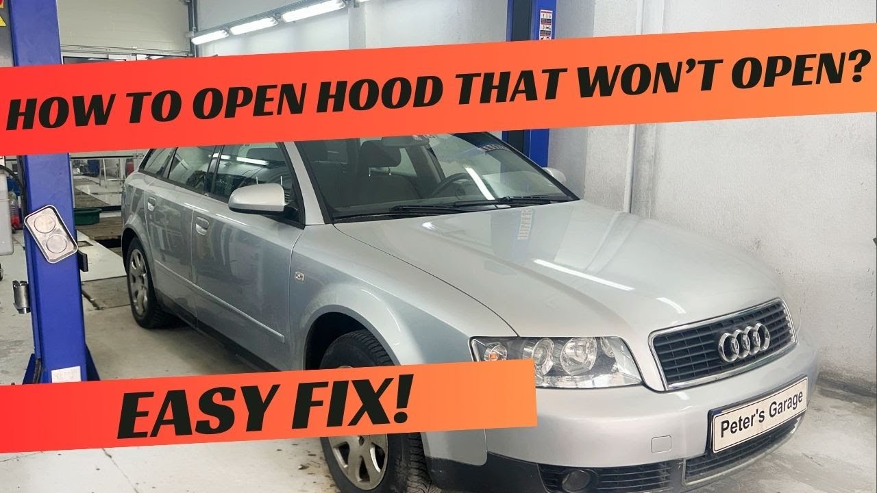 Audi A4 B6 Bonnet / Hood Won't Open? Easy Fix!
